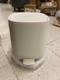 mDesign Plastic 1.3 Gallon/5 Liter Trash Can Waste Basket for Bathroom with Lid, Step Pedal Dustbin,
