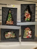 LOT OF 4 HOLIDAY ORNAMENTS, 6 1/2