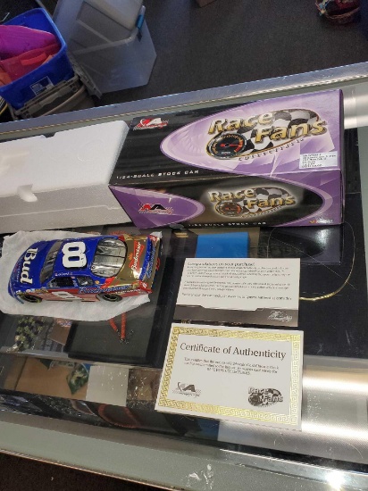 MOTORSPORTS AUTHENTICS 1:24 SCALE STOCK CAR, RACE FANS COLLECTIBLES, DALE EARNHARDT JR. NO.8