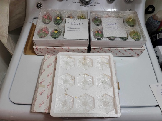 (DR) (3) BOXES OF PRINCESS HOUSE FANTASIA CHRISTMAS ORNAMENTS TO INCLUDE (2) BOXES OF (8) PAINTED