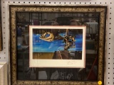 THE HAND PRINT PLATE SIGN BY SALVADOR DALI MEASURES 19 in x 16 1/2 in