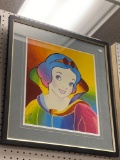 SNOW WHITE GICLEE BY PETER MAX MEASURES 21 1/2 in x 23 1/2 in