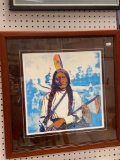 SITTING BULL GICLEE BY ANDY WARHOL MEASURES 22 1/2 in x 22 1/2 in