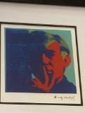 SELF PORTRAIT PRINT PLATE SIGN BY ANDY WARHOL MEASURES 15 1/4 in x 16 in