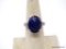.925 STERLING SILVER LADIES 5 CT SAPPHIRE RING. SIZE 7. 7.2 GRAMS
