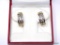 14KT YELLOW GOLD 1 CT DIAMOND EARRINGS. NEW $999.00. 8.2 GRAMS