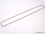 .925 STERLING SILVER LADIES 3MM ROPE CHAIN 24