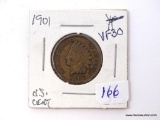 1901 INDIAN CENT- VF