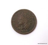 1869 INDIAN CENT- VF, RARE THIS GRADE