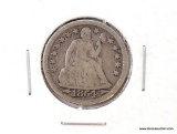 1854 LIBERTY SEATED DIME- VG