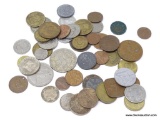 50 ASSORTED FOREIGN COINS