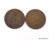 (2) 1880 INDIAN CENTS