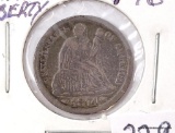 1874 ARROWS LIBERTY SEATED DIME