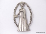 .925 STERLING SILVER LADIES 1768-1849 DOLLY MADISON H & H SIGNED. 16.2 GRAMS