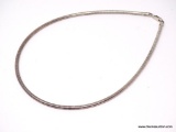 .925 STERLING SILVER LADIES OMEGA NECKLACE. 21.4 GRAMS