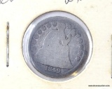 1849 LIBERTY SEATED DIME- G