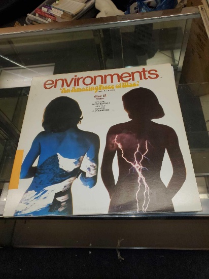 LOT OF 8 RECORDS, MISC GENRES, ENVIROMENTS AN AMAZING PIECE OF WAX? DISK 11, ENVIROMENTS DISK 1,