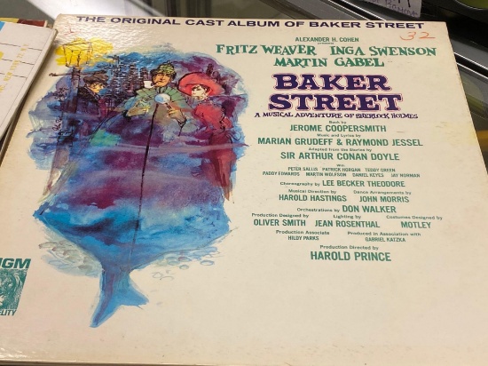 LOT OF 8 ASSORTED RECORDS TO INCLUDE , CLIFF DUPHINEY, ED SULLIVAN, BAKER STREET, ETC ALL IN THEIR