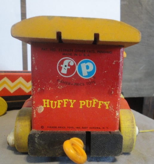 FISHER-PRICE HUFFY PUFFY WOODEN TRAIN ALL ITEMS ARE SOLD AS IS, WHERE IS, WITH NO GUARANTEE OR