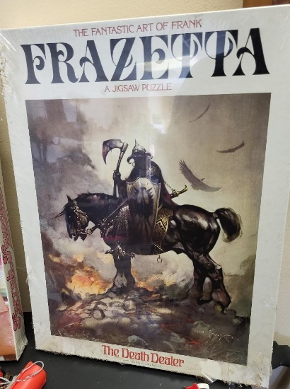 BRAND NEW NEVER OPENED THE FANTASTIC ART OF FRANK FRAZETTA JIGSAW PUZZLE. IS SOLD AS IS WHERE IS