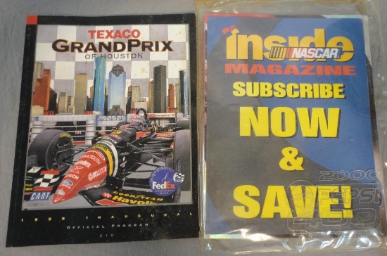 LOT OF 2 RACING PROGRAMS ? 1998 TEXACO GRAND PRIX HOUSTON, 2000 42ND PEPSI 400 ALL ITEMS ARE SOLD AS