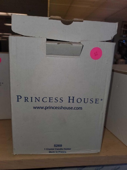 PRINCESS HOUSE 5269, 1 CRYSTAL CANDLE HOLDER, HAS THE ORIGINAL BOX.