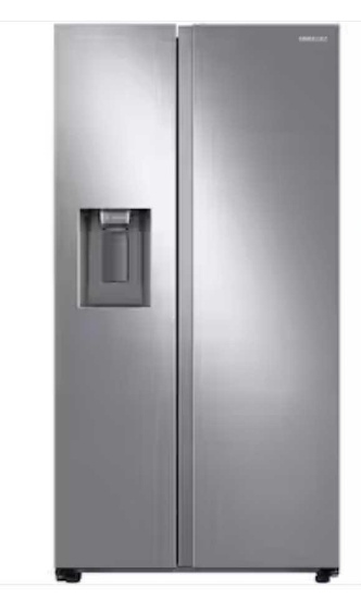 Samsung 27.4-cu ft Side-by-Side Refrigerator with Ice Maker (Fingerprint Resistant Stainless Steel),