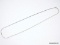 .925 STERLING SILVER BOX CHAIN NECKLACE WITH 