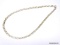 BRAIDED .925 STERLING SILVER NECKLACE WITH 