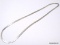 .925 STERLING SILVER HERRINGBONE NECKLACE WITH LOBSTER CLASP. MARKED ON THE CLASP 