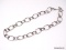 .925 STERLING SILVER RING DISC NECKLACE WITH TOGGLE STYLE CLASP. NO MARK, BUT ACID TESTED. IT