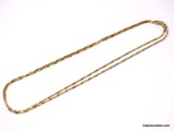 .925 STERLING SILVER & GOLD VERMEIL TWISTED DESIGNED NECKLACE WITH A 