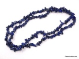 NATURAL MINED BLUE LAPIS STONE NECKLACE. IT MEASURES APPROX. 33