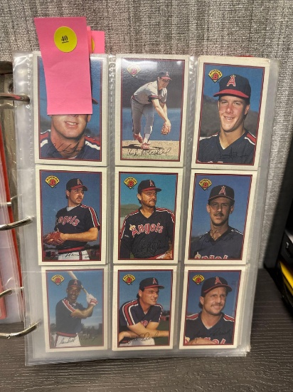 17 CARDS IN SLEEVES OF CALIFORNIA ANGELS; SOME PLAYERS INCLUDED ARE MIKE WITT, JIM ABBOTT, WALLY
