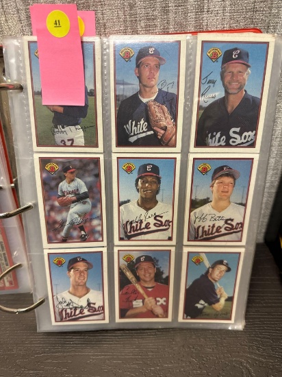 18 CARDS IN SLEEVES OF CHICAGO WHITE SOX; SOME PLAYERS INCLUDED ARE STEVE LYONS, SHAWN HILLEGAS, RON