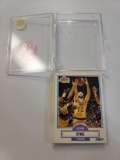 LOT OF (18) FLEER '90 VLADE DIVAC LOS ANGELES LAKERS BASKETBALL CARDS IN HARD PLASTIC CASE.