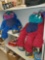 SET OF 2 MY PET MONSTER DOLLS. IN GOOD CONDITION FOR THEIR AGE. THE BLUE ONE DOES HAVE A SMALL TEAR