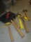 MILWAUKEE BAG LOT OF MISC HAMMERS, RUBBER HEADS, DRILLING HAMMERS INSULATED, DIAMOND TOOLS HAMMER,