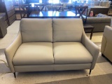 Abbyson Cordelia Leather Loveseat 59? x 37? x 35? Retail Value $2,000.00