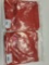 LOT of 2 Ptaesos red ladies shirts. V-neck, size XL.