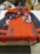 Pinecrest Cadence Men's red zip up hoodie with tigers face on left side and crest on the right