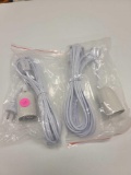 LOT of 2 white replacement lamp cords/ hanging lamp cords.