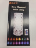 WSIGHT Crystal Lamp Touch Control Battery Operated Table Lamp Rose Diamond 16 Changing Color