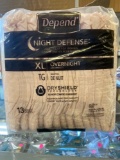 Depend Night Defense Incontinence Overnight Underwear for Women, XL13 Count (Pack of 2)
