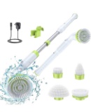 Electric Spin Scrubber Metmoon Shower Cleaning Brush, Power Scrubber for Cleaning Bathroom Bathtub