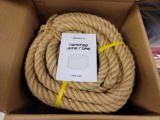 Rope 1 Inch 100 Feet Jute Rope, Heavy Duty Jute Rope,Natural Hemp Rope, Twisted Hemp Rope for