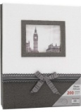 Zzkoko photo album 5x7, wedding photo albums, holds 200 horizontal 5by7 photos, 2 per page family