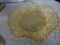 ORANGE GLASS DISH ALL ITEMS ARE SOLD AS IS, WHERE IS, WITH NO GUARANTEE OR WARRANTY. NO REFUNDS OR