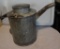 TIN RAILROAD OIL CAN ALL ITEMS ARE SOLD AS IS, WHERE IS, WITH NO GUARANTEE OR WARRANTY. NO REFUNDS
