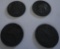 LOT OF 4 SILVER QUARTERS ? 1943, 1954, 1962, 1955 ALL ITEMS ARE SOLD AS IS, WHERE IS, WITH NO